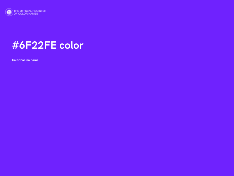 #6F22FE color image