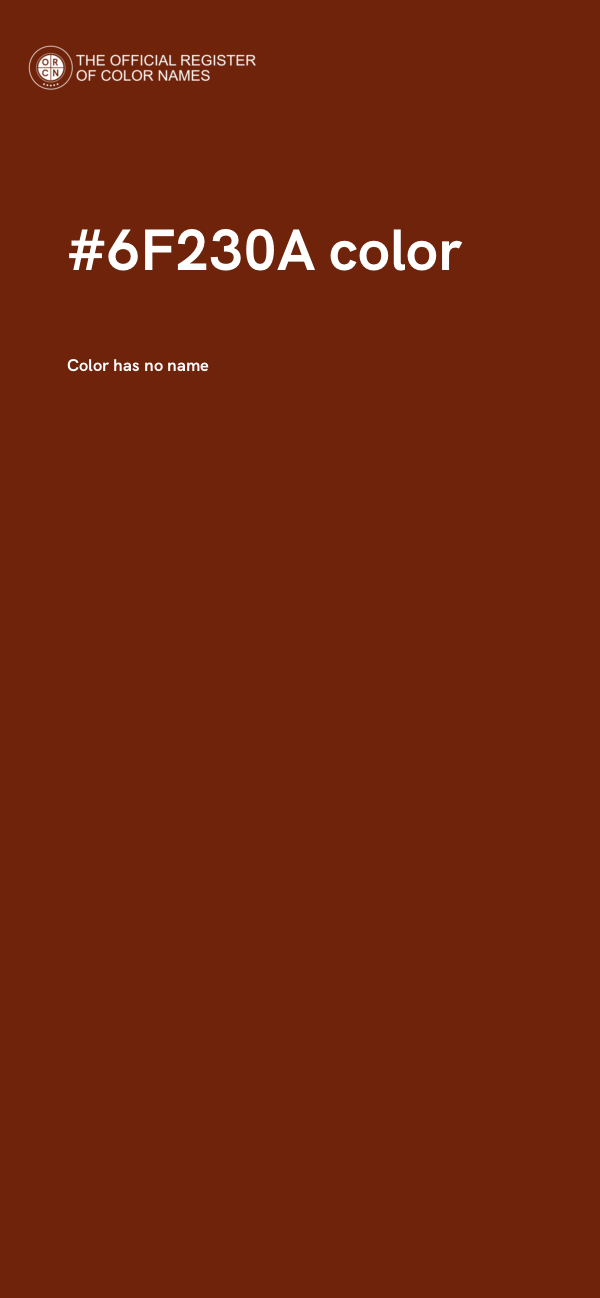 #6F230A color image