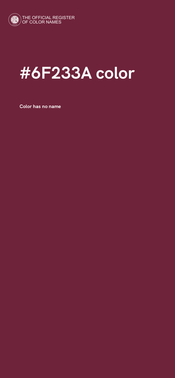 #6F233A color image