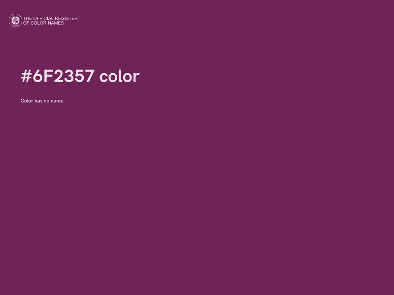 #6F2357 color image