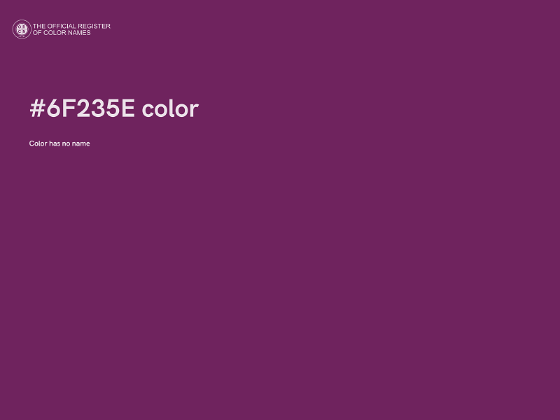 #6F235E color image