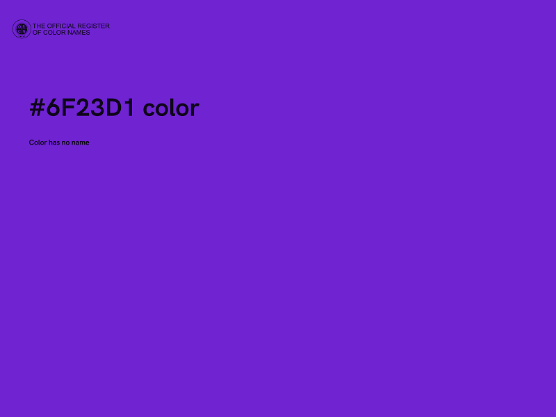 #6F23D1 color image