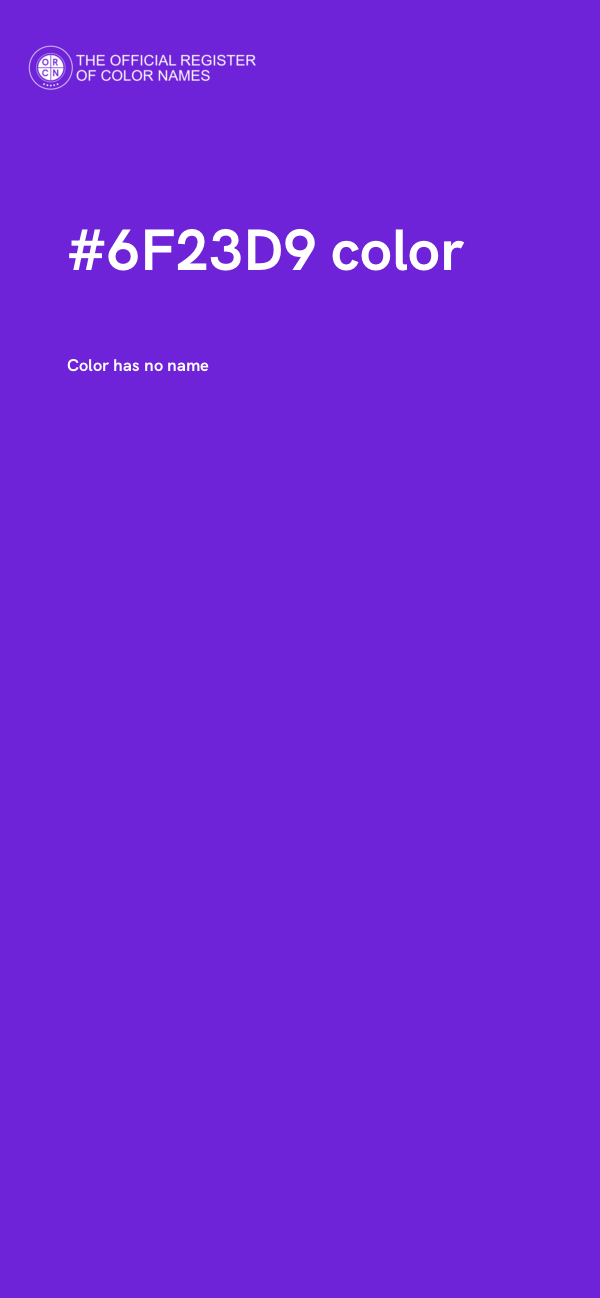 #6F23D9 color image