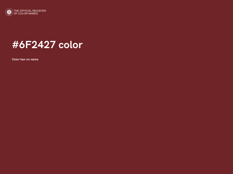 #6F2427 color image