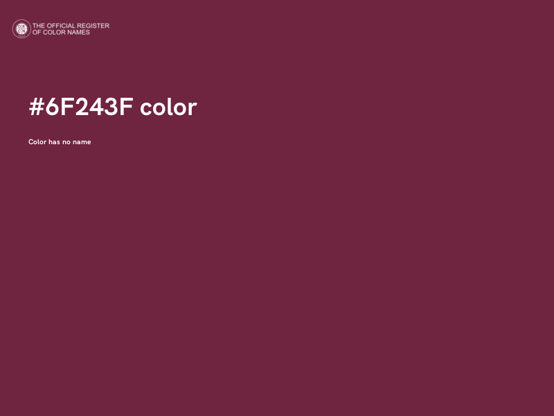 #6F243F color image