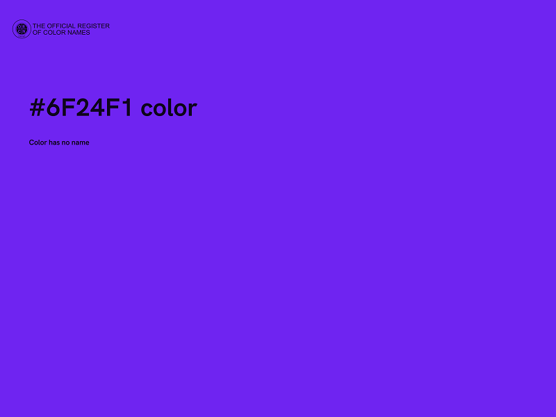 #6F24F1 color image