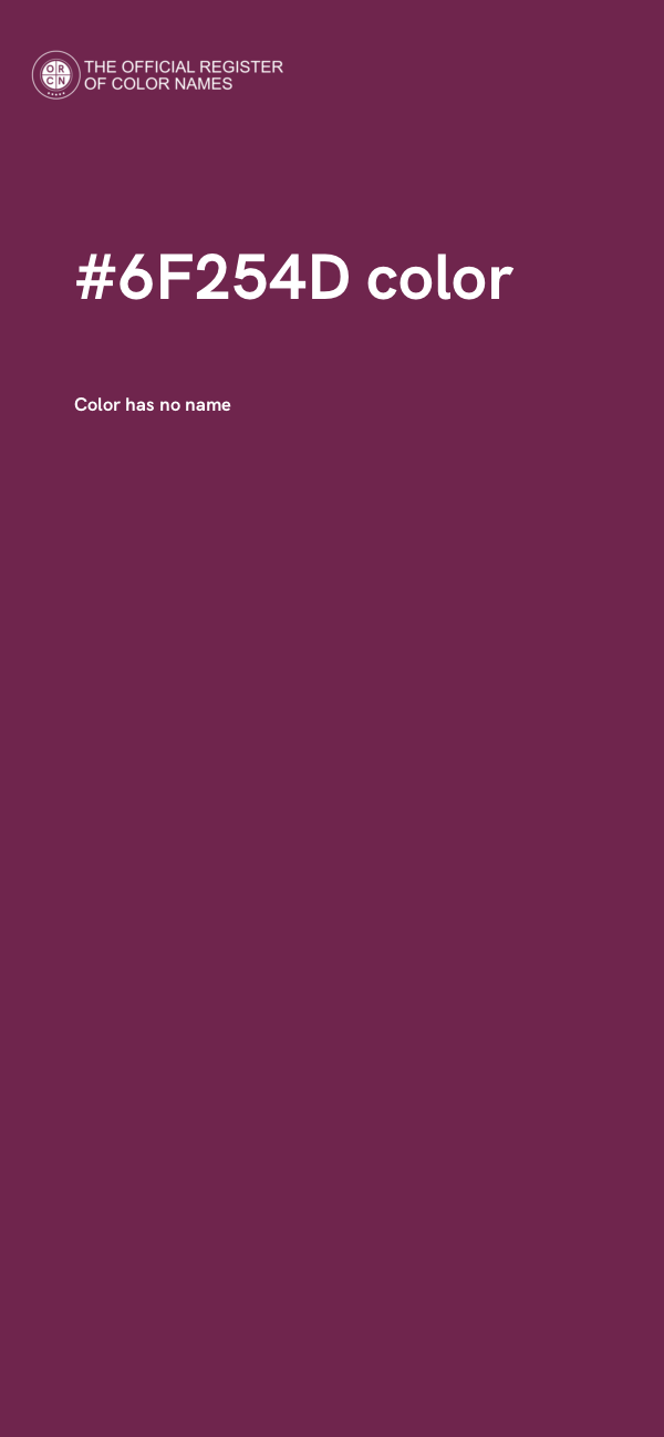#6F254D color image