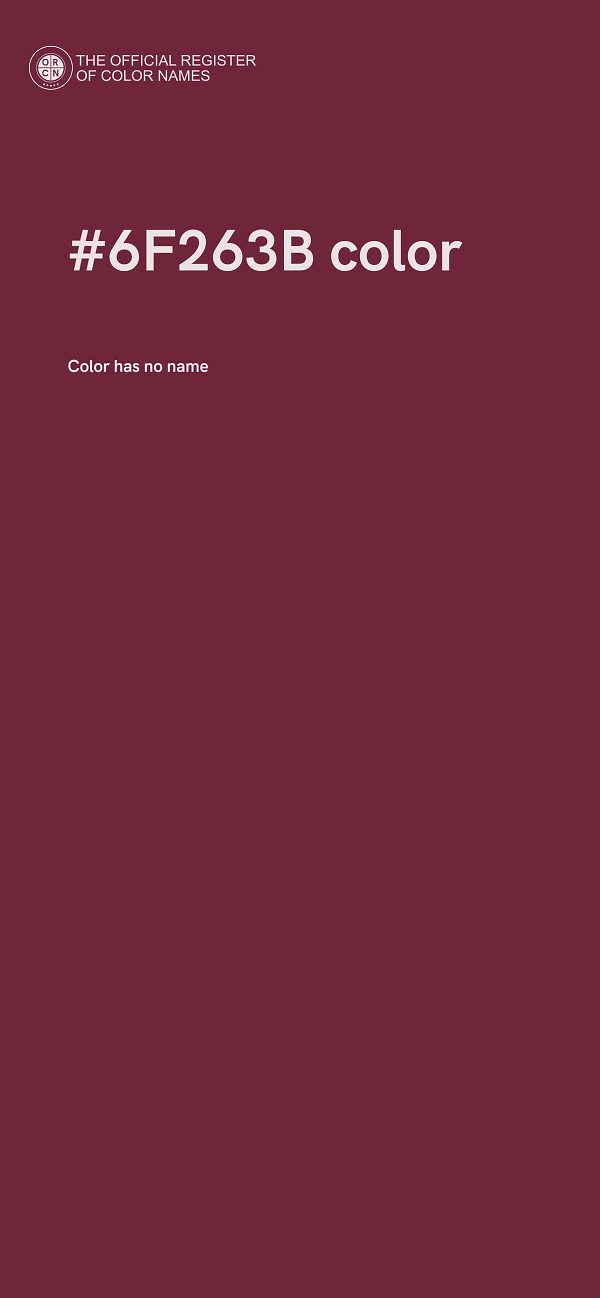 #6F263B color image