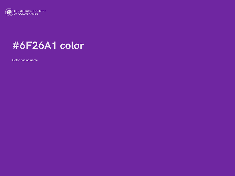 #6F26A1 color image