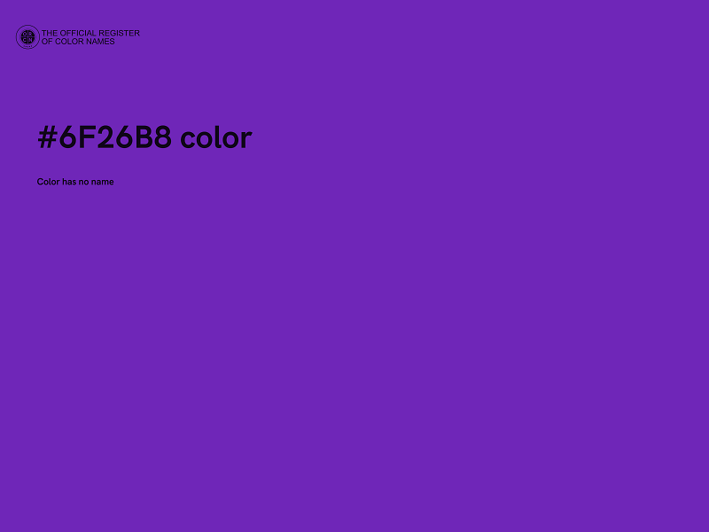 #6F26B8 color image