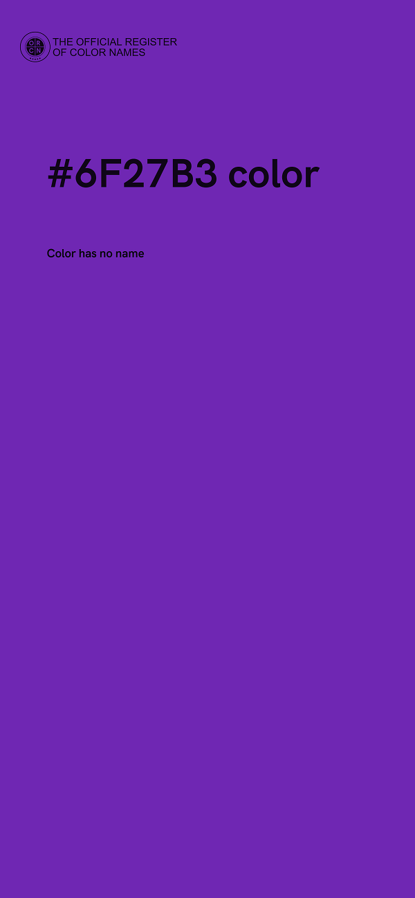 #6F27B3 color image