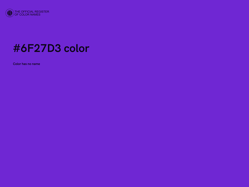 #6F27D3 color image