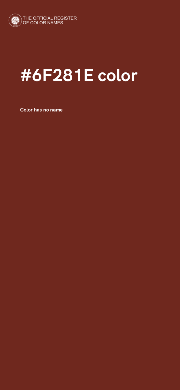 #6F281E color image