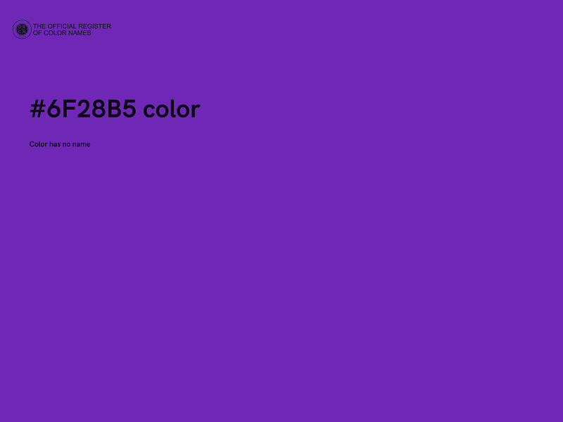 #6F28B5 color image