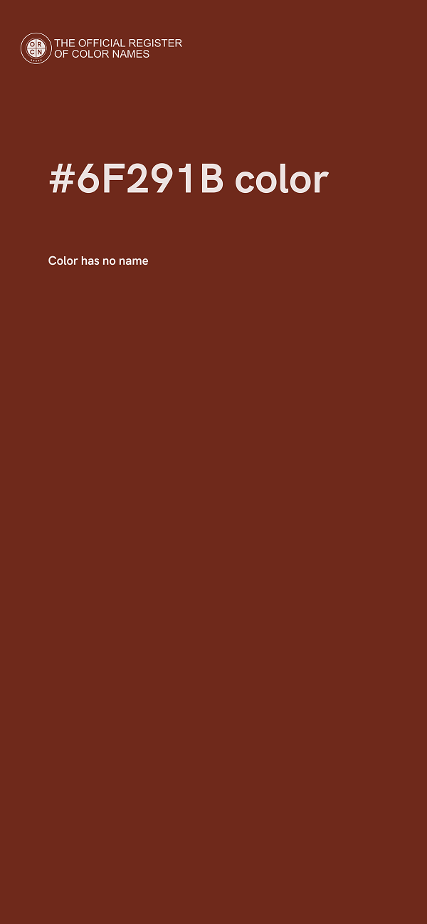 #6F291B color image