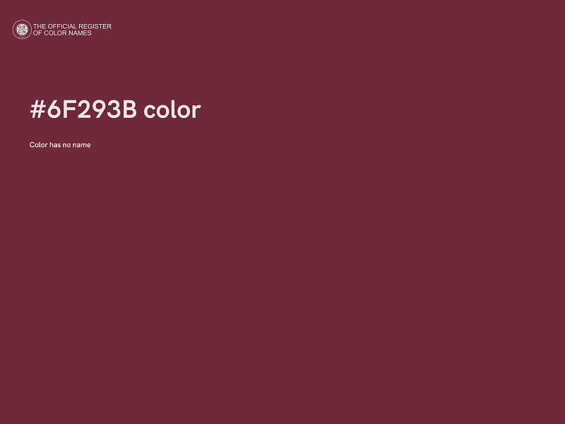 #6F293B color image