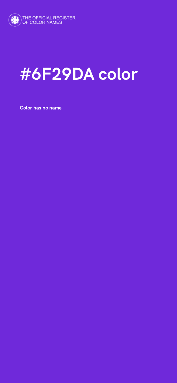 #6F29DA color image