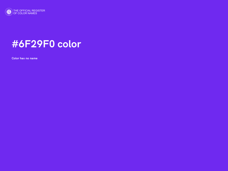 #6F29F0 color image