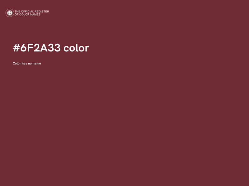 #6F2A33 color image