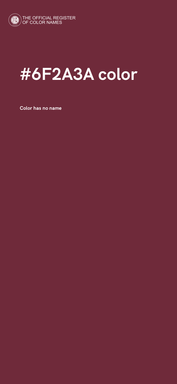 #6F2A3A color image