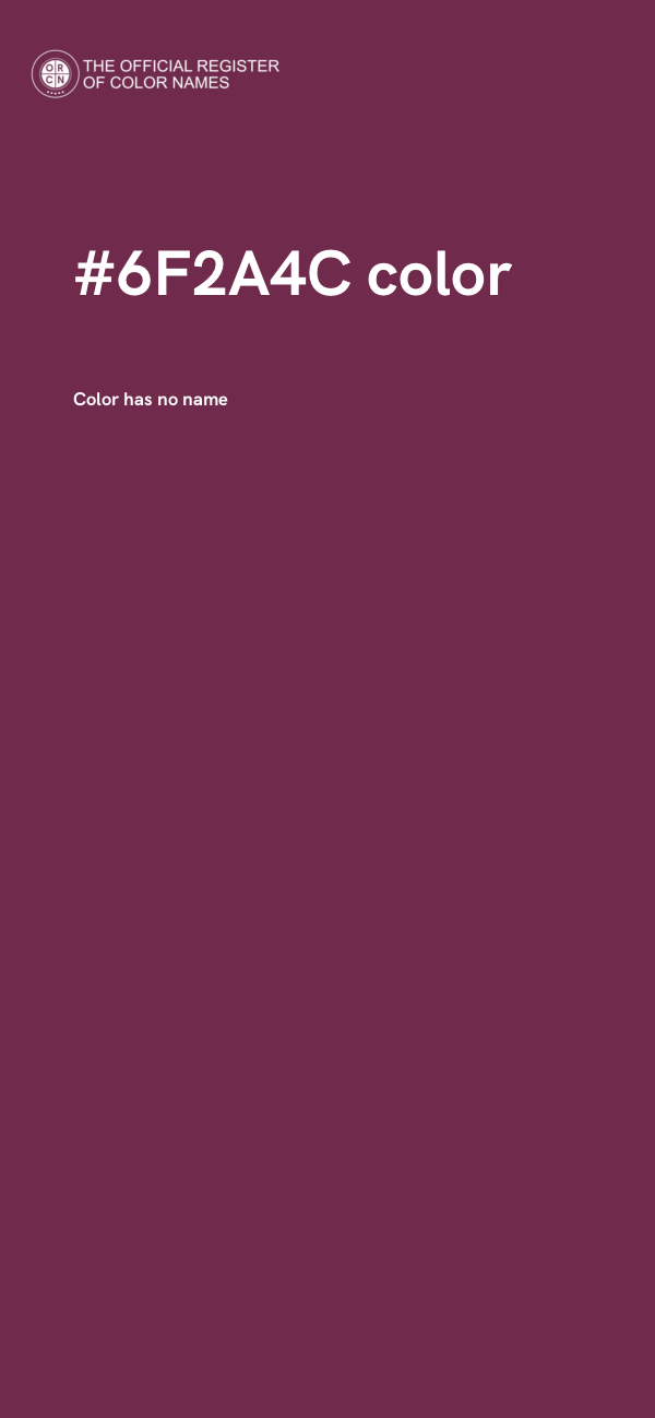 #6F2A4C color image