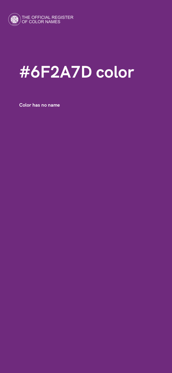 #6F2A7D color image
