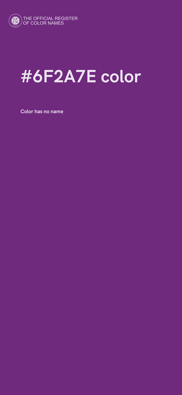 #6F2A7E color image