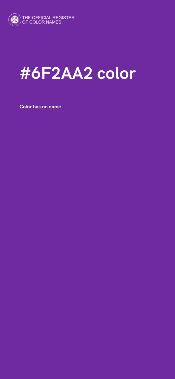 #6F2AA2 color image