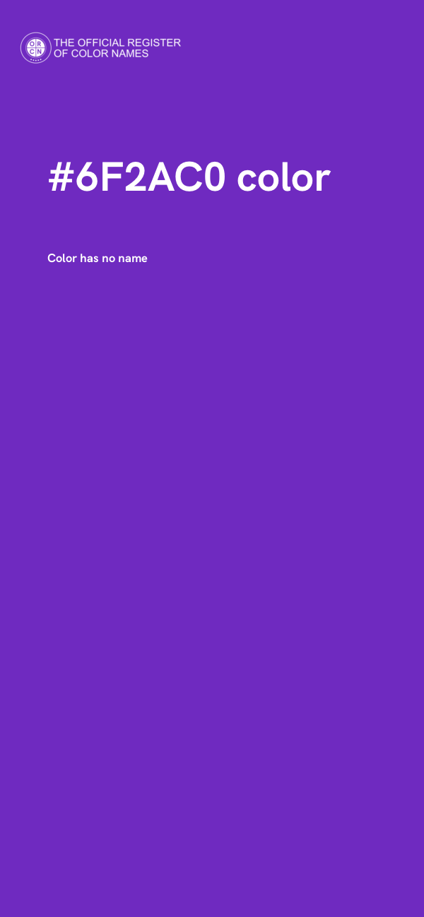 #6F2AC0 color image