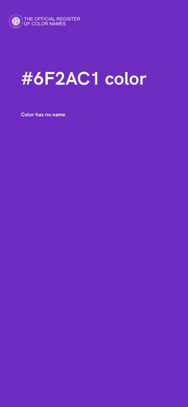 #6F2AC1 color image
