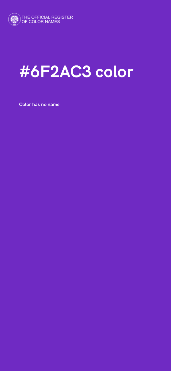#6F2AC3 color image
