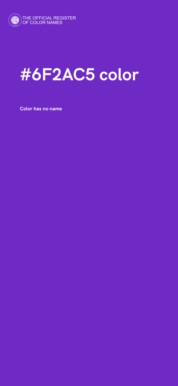 #6F2AC5 color image