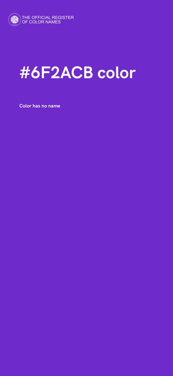 #6F2ACB color image