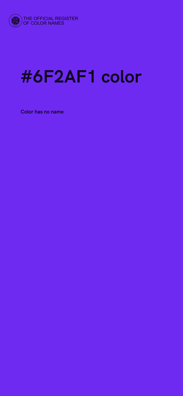 #6F2AF1 color image
