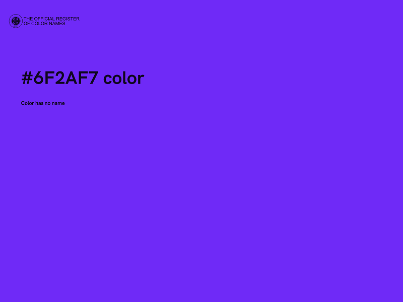 #6F2AF7 color image