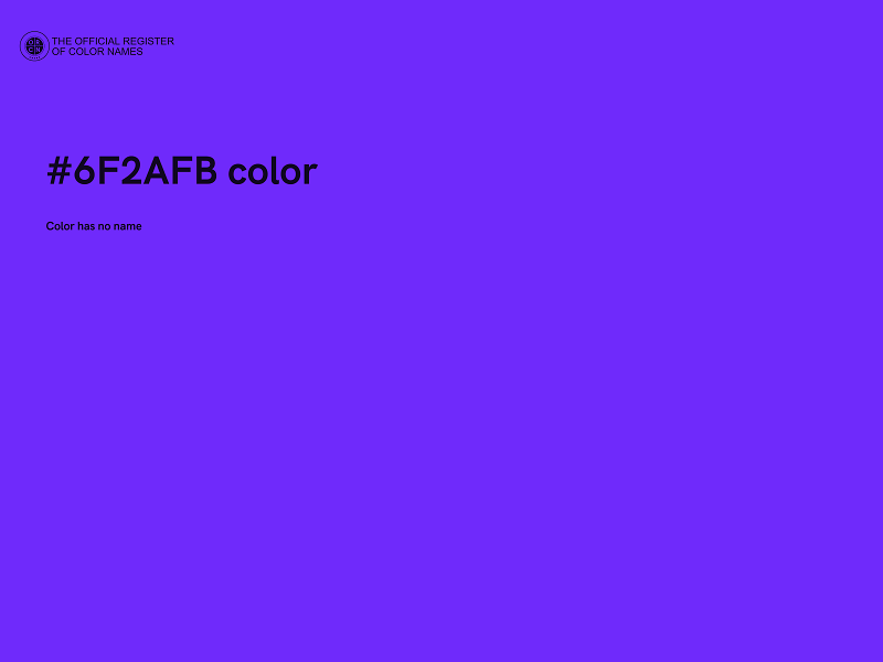 #6F2AFB color image