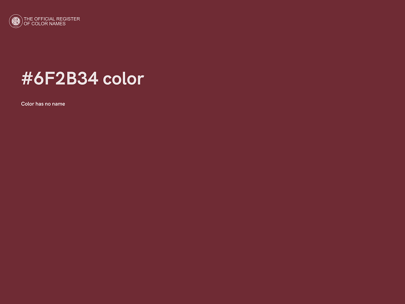 #6F2B34 color image