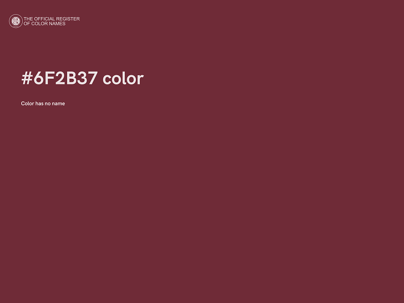 #6F2B37 color image