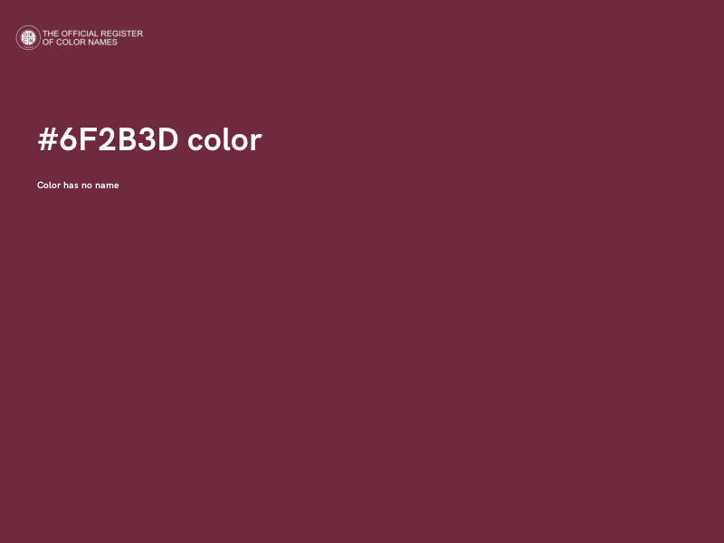 #6F2B3D color image