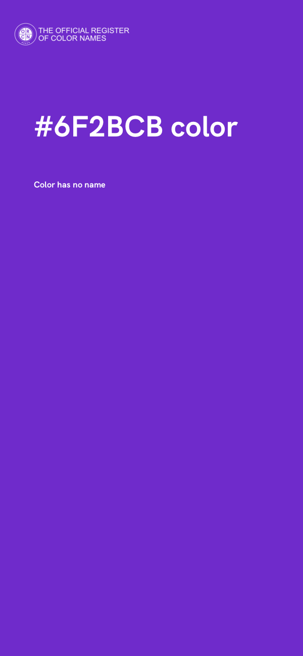 #6F2BCB color image