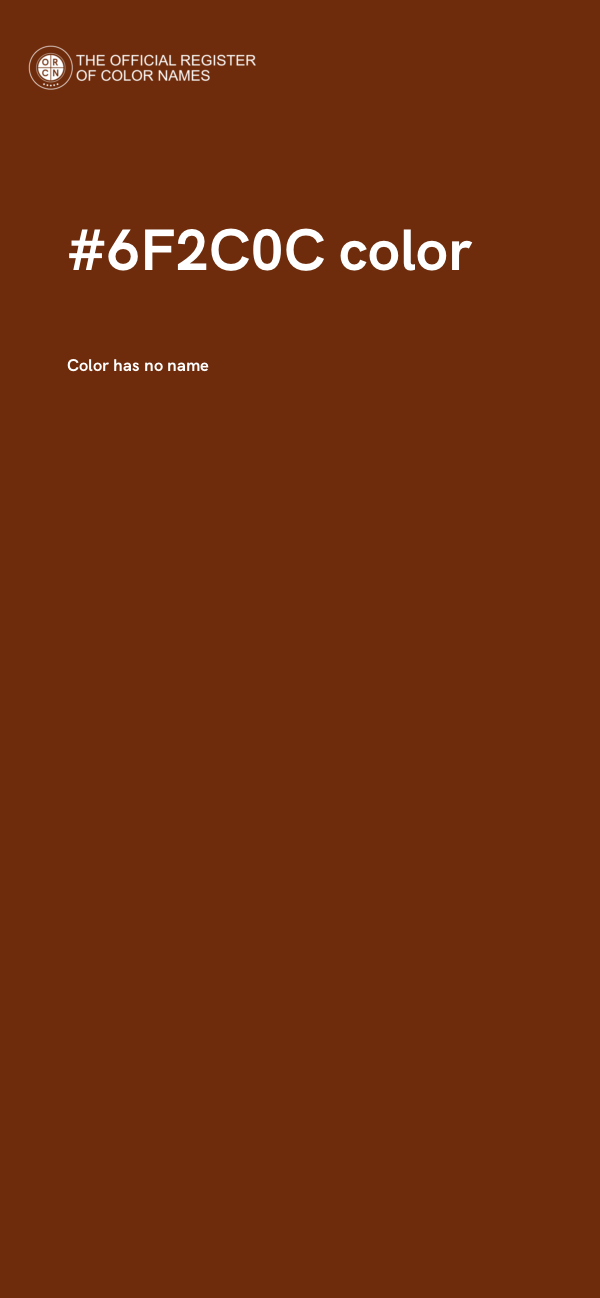 #6F2C0C color image