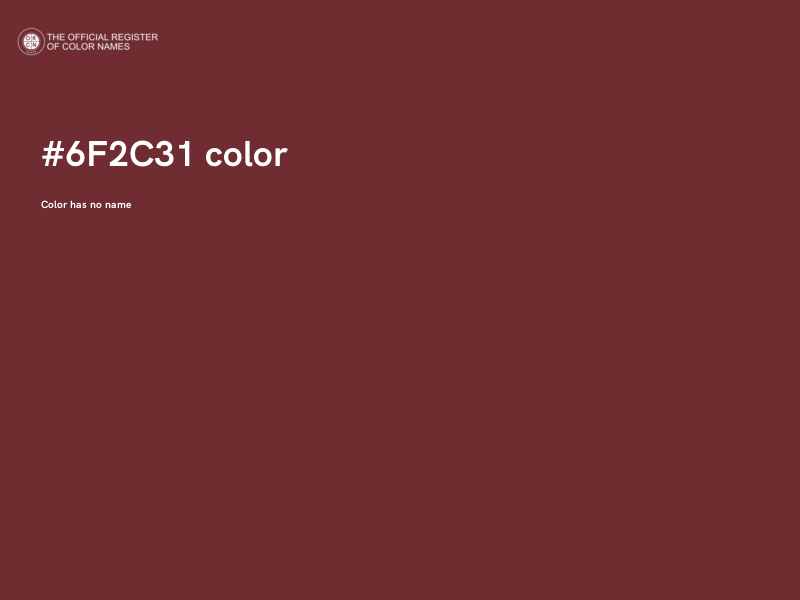 #6F2C31 color image