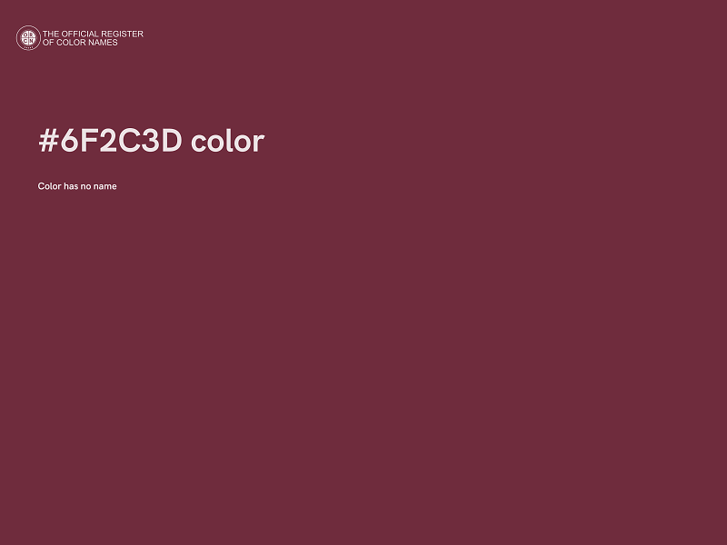 #6F2C3D color image