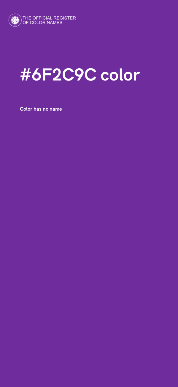#6F2C9C color image