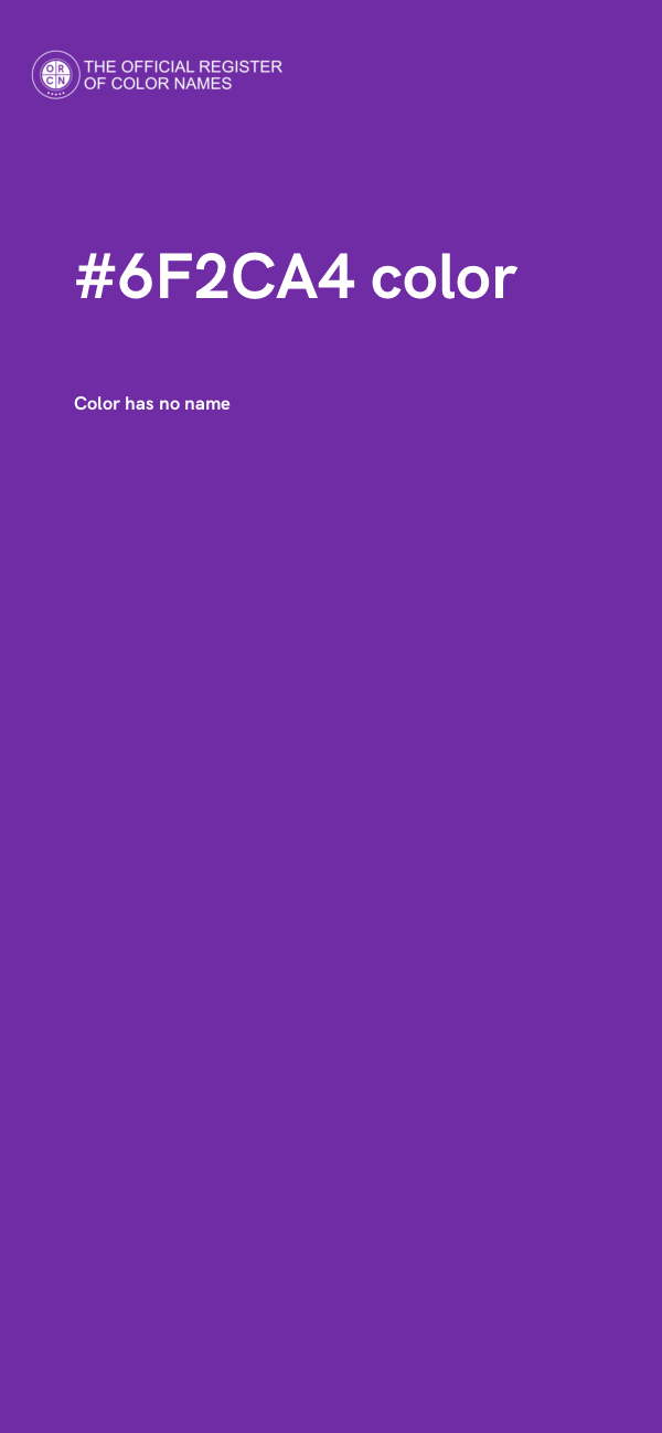 #6F2CA4 color image