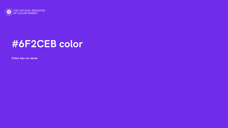 #6F2CEB color image