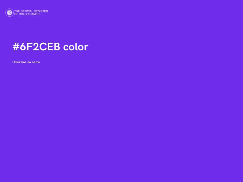 #6F2CEB color image
