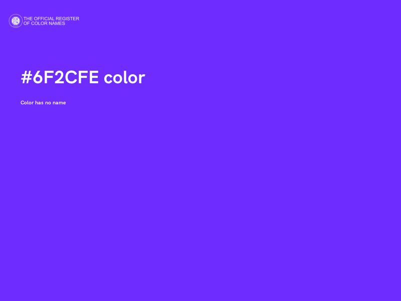 #6F2CFE color image