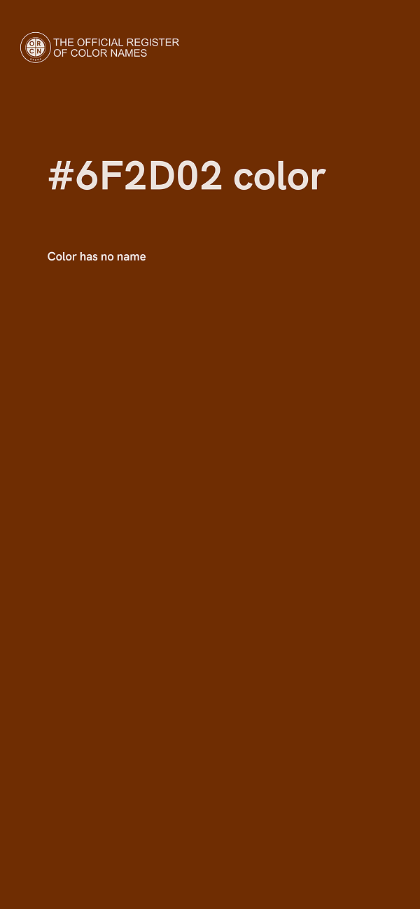 #6F2D02 color image