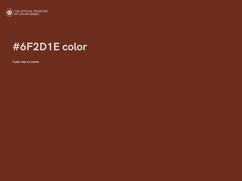 #6F2D1E color image